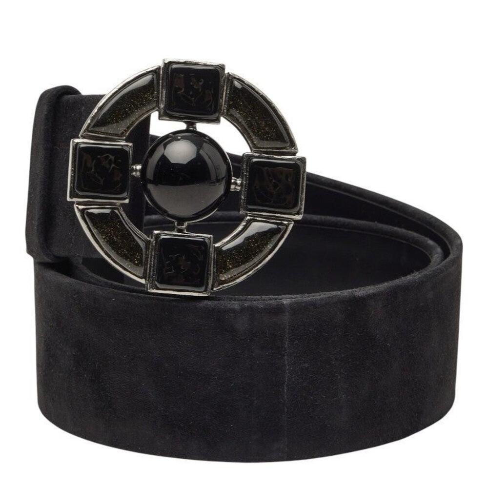 Chanel Suede Belt Black